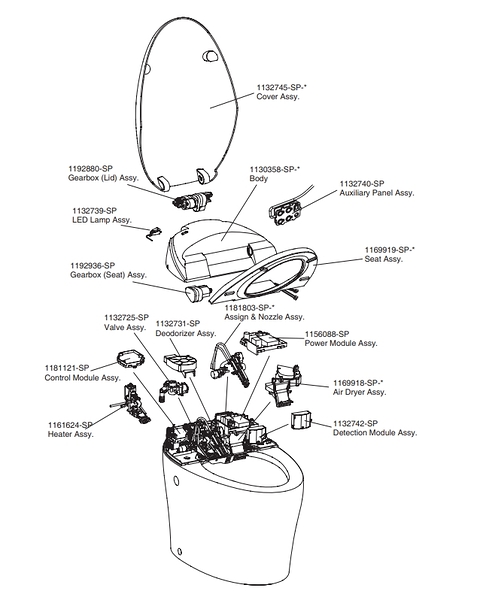 【麗室衛浴】美國 KOHLER 4026 電腦馬桶專用零件目錄