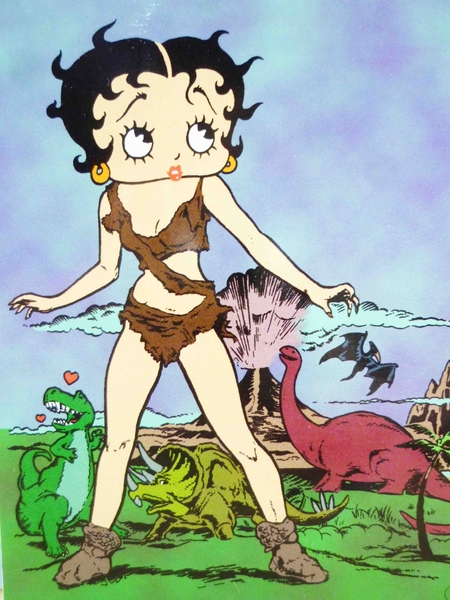 【震撼精品百貨】Betty Boop_貝蒂~貼紙-恐龍 product thumbnail 3