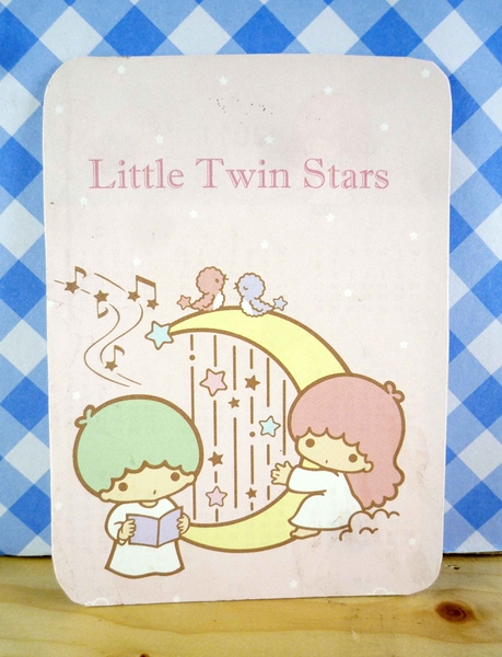 【震撼精品百貨】Little Twin Stars KiKi&LaLa 雙子星小天使~小卡片-粉彈琴