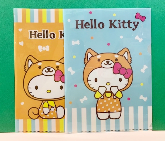 【震撼精品百貨】Hello Kitty 凱蒂貓~三麗鷗 KITTY 台灣授權A4文件夾/資料夾(2P)-小狗裝扮#00601