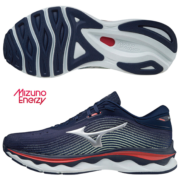 MIZUNO WAVE SKY 5 男鞋 慢跑 U4icX中底材質 柔軟 藍【運動世界】J1GC210208 product thumbnail 2