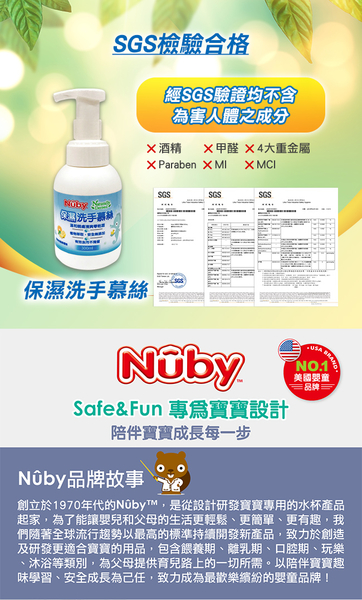 Nuby 保濕洗手慕絲(300ml) product thumbnail 6