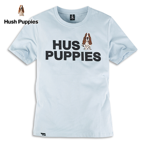 Hush Puppies T恤 男裝霧面刻字刺繡狗短袖T恤 product thumbnail 2