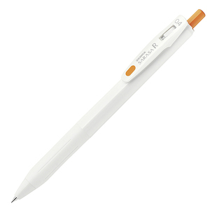斑馬 SARASA R系列 白桿 0.4mm鋼珠筆-橘