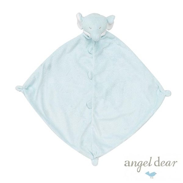 美國Angel Dear 動物嬰兒安撫巾 藍色大象