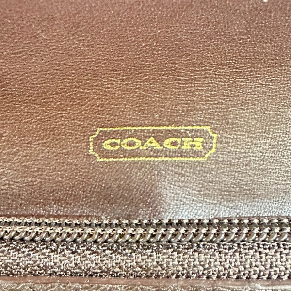 【二手名牌BRAND OFF】COACH 蔻馳 棕色 牛皮 扣式 長夾 product thumbnail 7