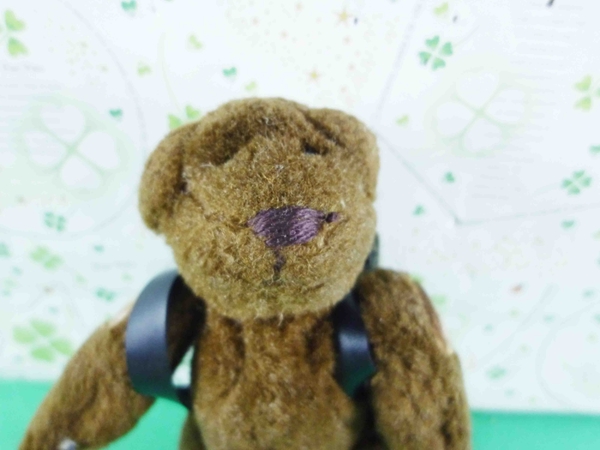 【震撼精品百貨】日本熊系列~絨毛娃娃-小熊背後背包 product thumbnail 3