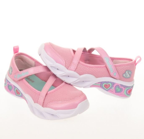 SKECHERS SWEETHEART LIGHTS 女童 粉色 復古 休閒 童鞋 302303LPNK【KAORACER】 product thumbnail 3