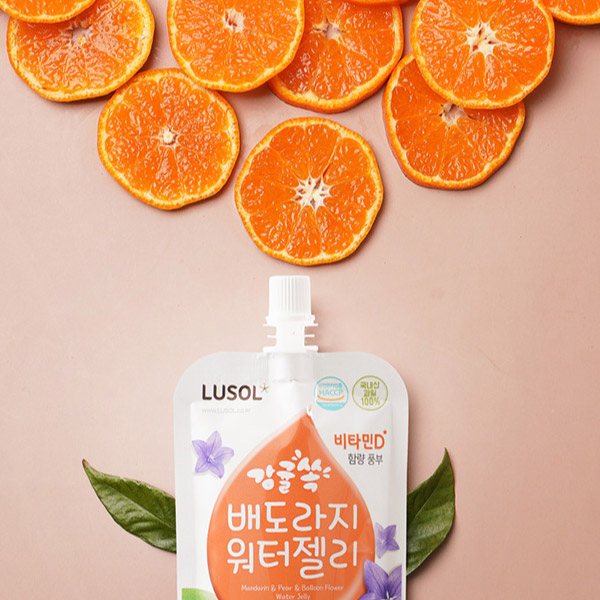 韓國 LUSOL 桔梨橘子果凍80g product thumbnail 5