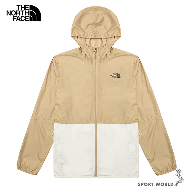 The North Face 北臉 男連帽風衣外套 防曬 吸濕 排汗 卡其【運動世界】NF0A4NEFQK4