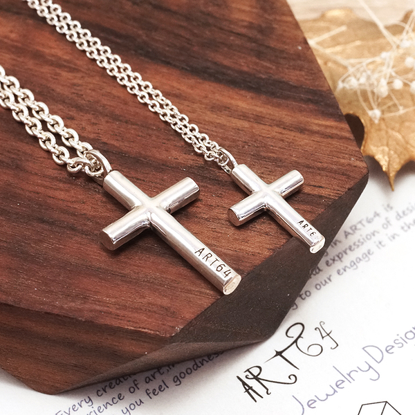 祈願十字架 大款 925純銀項鍊 簡約設計 男生 中性 十字架項鍊