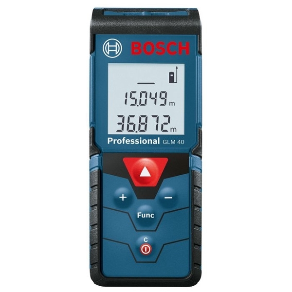 [ 家事達 ] BOSCH- GLM40 博世 口袋型雷射測距儀-40米 可轉換台尺/坪數