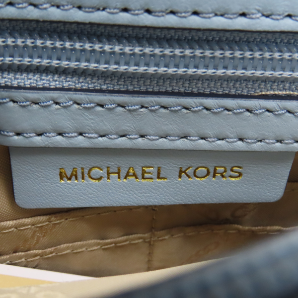 【限定薛小姐購買】MICHAEL KORS 麥可寇斯 寶寶藍色 牛皮 菱格紋 鏈包 金扣 product thumbnail 7