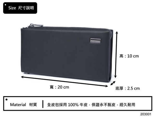 【全新品公司貨】金安德森 可放手機附手腕帶真皮長夾 經典黑【寧寧小舖/台中30年老店】852-1 product thumbnail 4