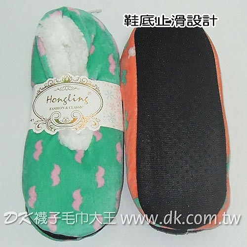 珊瑚絨水波紋防滑室內拖鞋 保暖拖鞋 類莫蘭迪色【DK大王】 product thumbnail 3