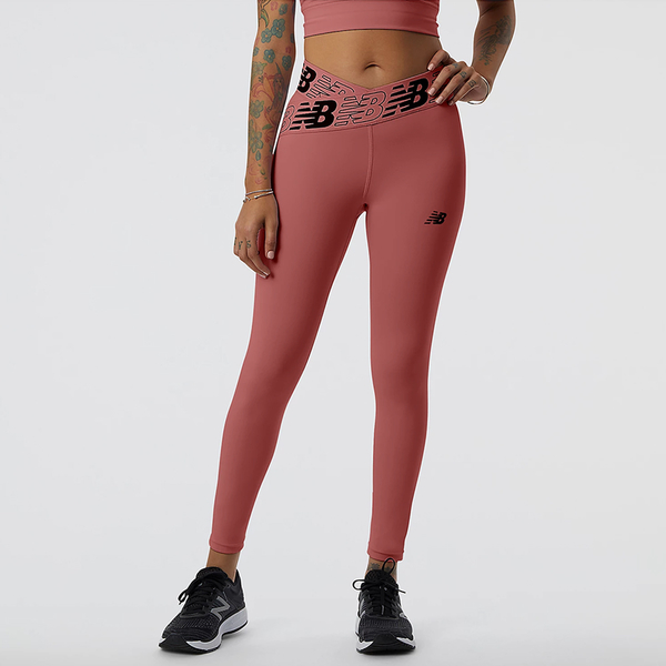 New Balance Running Relentless leggings in dusky pink