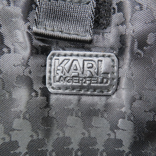 【二手名牌BRAND OFF】KARL LAGERFELD 卡爾·拉格斐 黑色 牛皮 零錢包 手拿包 金扣 product thumbnail 6