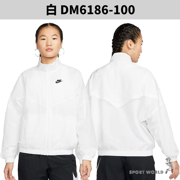 【下殺】Nike 防風外套 女裝 立領 白【運動世界】DM6186-100 product thumbnail 3