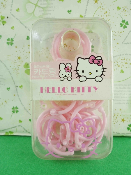 【震撼精品百貨】Hello Kitty 凱蒂貓~盒裝文件夾子-卡片扣環-粉色