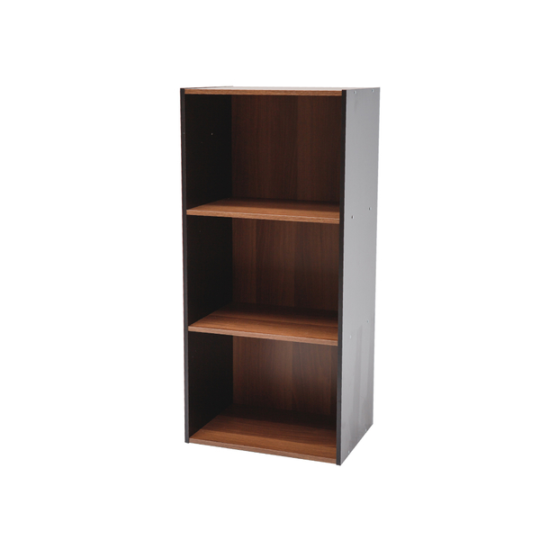 書櫃 三層櫃 置物櫃 收納櫃 木質 空櫃【Q0001-A】谷原三格收納櫃2入(兩色) 收納專科