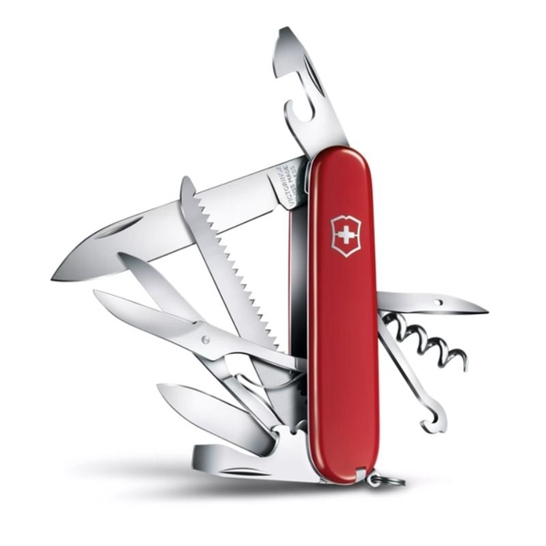 【Victorinox 瑞士維氏】瑞士刀 HUNTSMAN 15用刀 91mm-紅(1.3713) product thumbnail 2