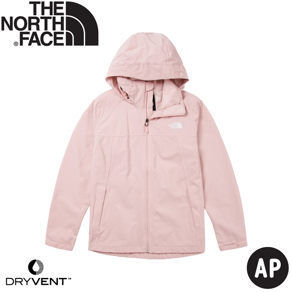 【The North Face 女 DV防水外套 AP《櫻花粉》】7WCK/登山/防水透氣/防風