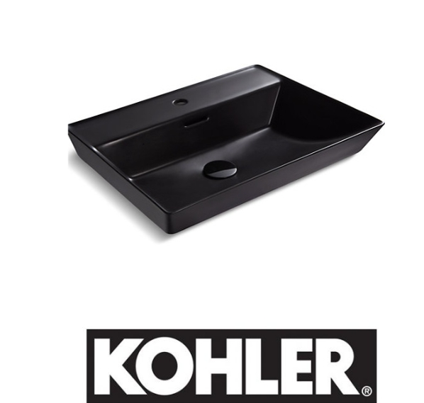 【麗室衛浴】美國KOHLER EX21059T-1-0 活動促銷 BRAZN系列 檯上盆 58.4*48.3CM