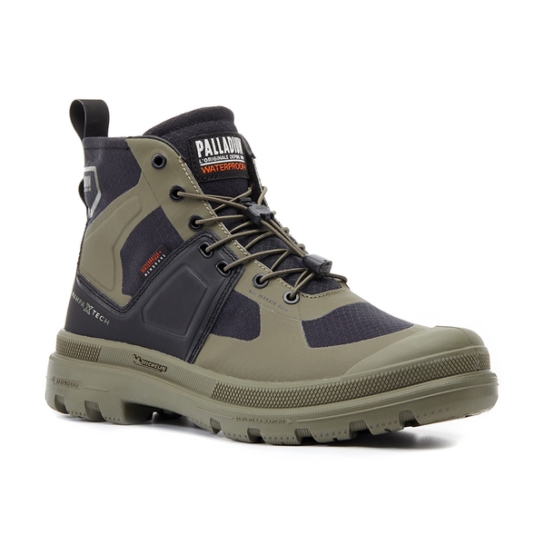 PALLADIUM PAMPA TECH EXP WP+ 快穿 米其林科技 聯名 橘標 防水靴 男 74067309 墨綠黑 product thumbnail 2