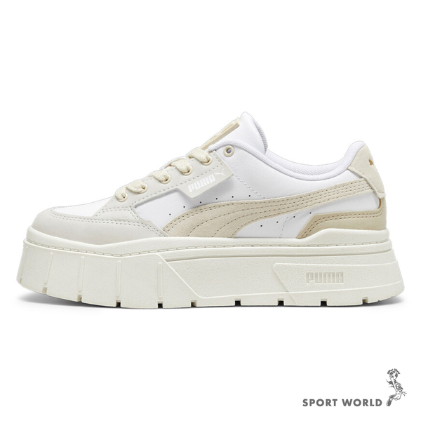 Puma 女鞋 休閒鞋 厚底 吳卓源 Mayze Stack Luxe 白【運動世界】38985310