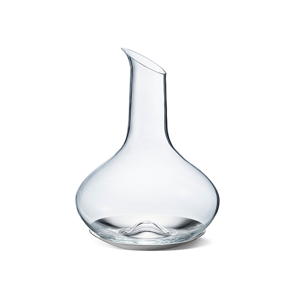 丹麥 Georg Jensen Sky Wine Glass Carafe with Coaster 喬治傑生 天空系列 玻璃 醒酒壺（附不鏽鋼底座）