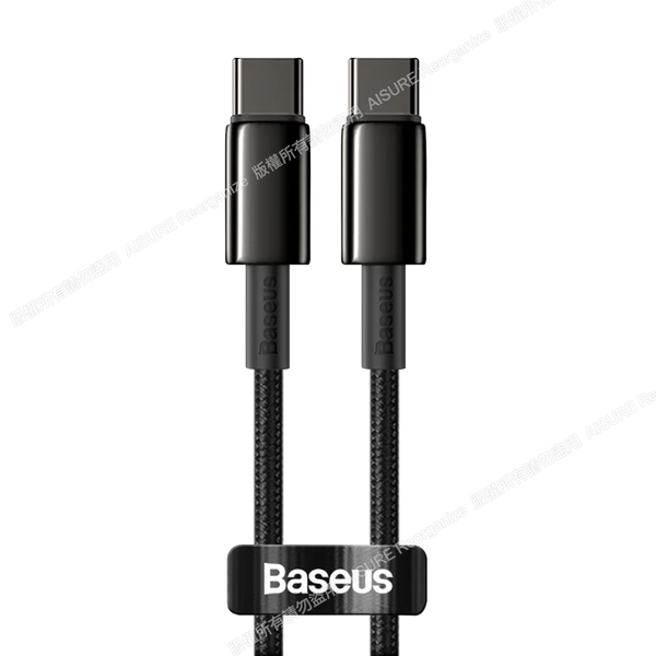 (2入組)-Baseus鎢金100W TypeC to TypeC傳輸快充線1公尺-Fast Charger for MacBook/iPad Pro/安卓 product thumbnail 2