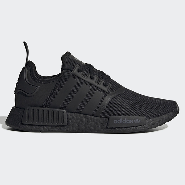 Adidas NMD_R1 男鞋 女鞋 慢跑 休閒 BOOST 襪套 緩衝 全黑【運動世界】FV9015