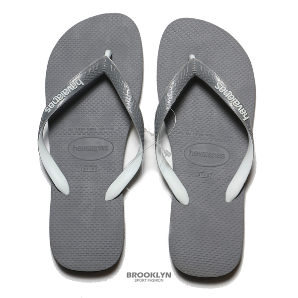 HAVAIANAS 哈瓦仕 人字拖 灰白 拖鞋 男女 (布魯克林) 41155495002U