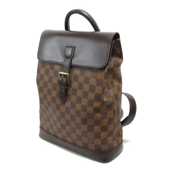 【二手名牌BRAND OFF】LOUIS VUITTON LV 路易威登 棕色 棋盤格 PVC塗層帆布 SOHO 後背包 N51132 product thumbnail 3