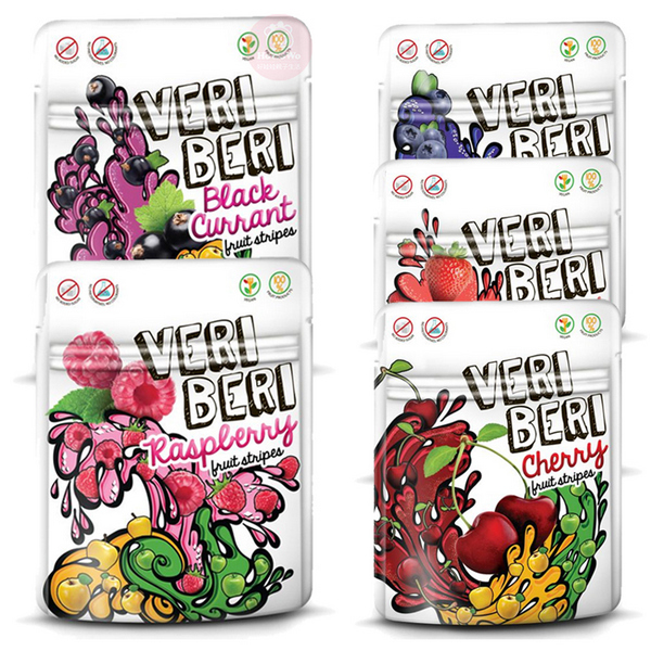 立陶宛 VERI BERI 天然水果條 50g 水果條 果乾 草莓 藍莓 覆盆莓 櫻桃 鮮果餅乾 水果乾 0106