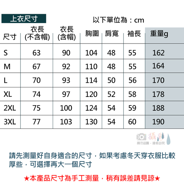 鼎鴻@單售上衣分離式雨衣 附收納袋 戶外活動 通勤 機車族 學生 騎車 登山露營 多功能輕便雨衣 product thumbnail 3