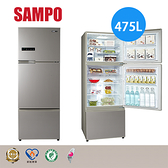 【即時通留言享特價】SAMPO 聲寶 475公升一級能效極光鈦變頻系列右開三門冰箱(SR-C48DV-Y1)