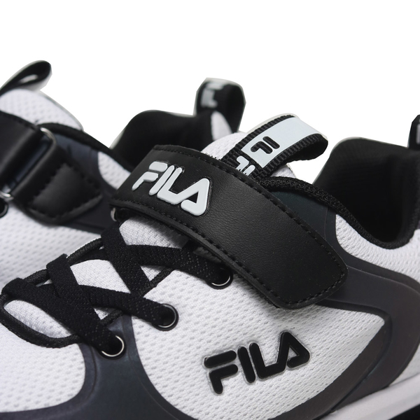 FILA 童鞋 休閒鞋 黑白 氣墊 足弓 反光 中童 大童 3J415X011 product thumbnail 2