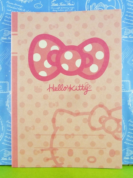 【震撼精品百貨】Hello Kitty 凱蒂貓~筆記本~粉蝶結【共1款】