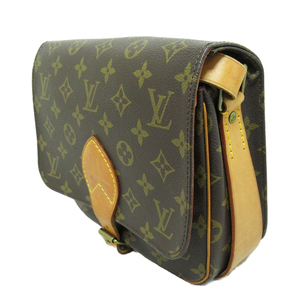 【二手名牌BRAND OFF】LOUIS VUITTON 路易威登 棕色 原花 PVC塗層帆布 Cartouchiere MM 22 單肩包 M51253 product thumbnail 3