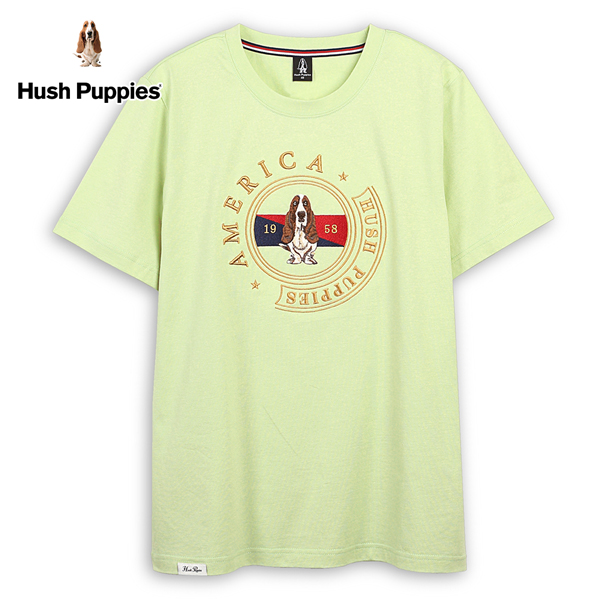 Hush Puppies T恤 男裝經典圖騰繡花刺繡狗T恤 product thumbnail 3
