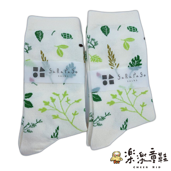 【菲斯質感生活購物】【garapago socks】日本設計台灣製長襪-藥草圖案 襪子 長襪 中筒襪 台灣製襪子