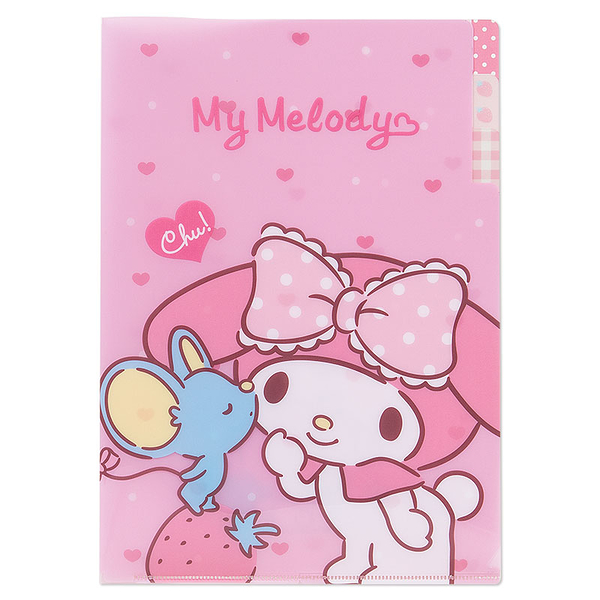 【震撼精品百貨】My Melody 美樂蒂~A4資料夾-老鼠親美樂蒂