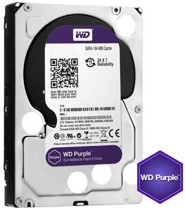 威騰 WD 紫標 3.5吋 1TB 監控硬碟 WD10PURZ