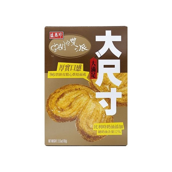 盛香珍 大尺寸 蝴蝶派(100g)【小三美日】