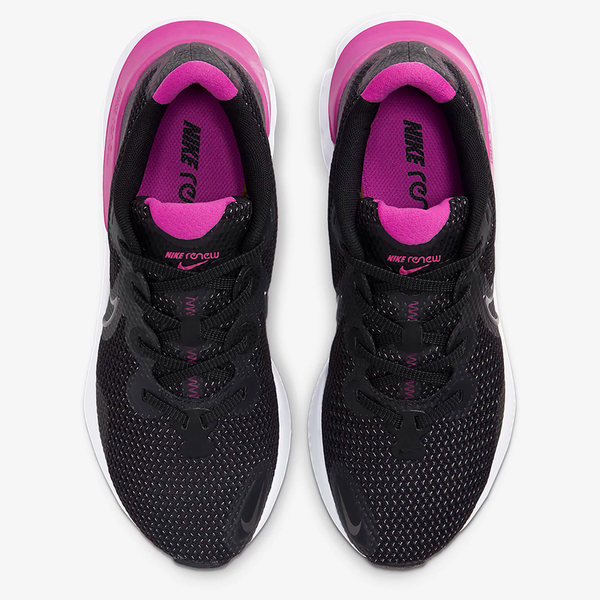 Nike Renew Run 女鞋 慢跑 休閒 輕量 透氣 黑桃紅【運動世界】CK6360-004 product thumbnail 4