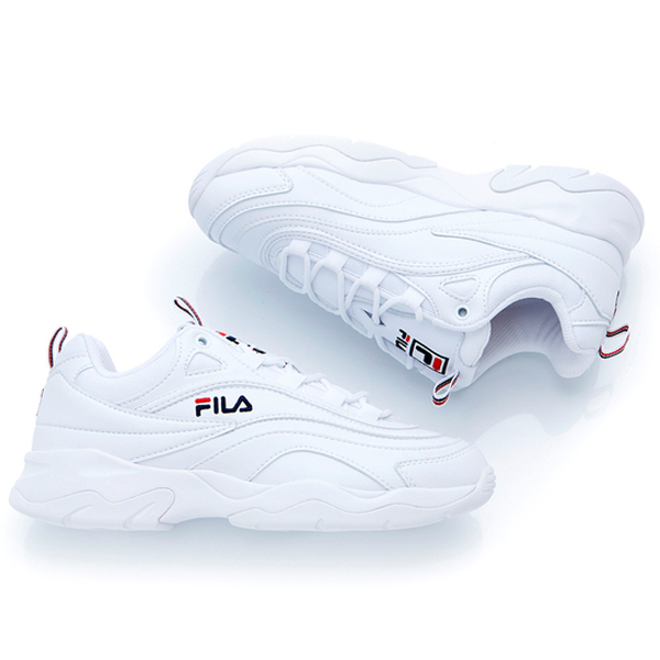 FILA RAY 男鞋 女鞋 老爹鞋 休閒 金裕貞 白【運動世界】4-C101T-111 product thumbnail 5