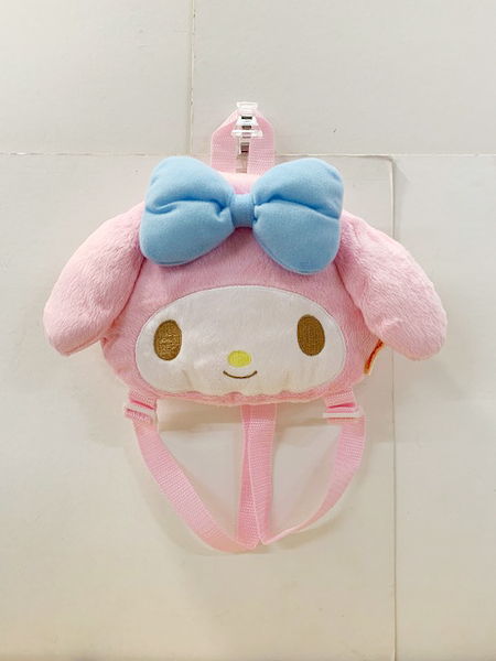 【震撼精品百貨】My Melody_美樂蒂~Sanrio 美樂蒂絨毛後背包-大頭#65093