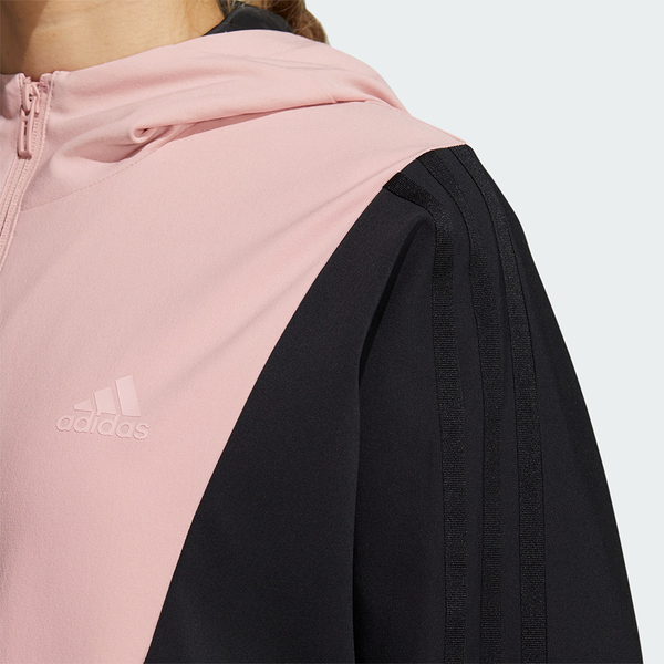 Adidas FIELD ISSUE 女裝 外套 連帽 休閒 拼接 口袋 粉黑【運動世界】HF0027 product thumbnail 7