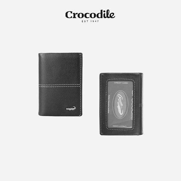 Crocodile 鱷魚 7卡夾 牛皮名片夾 Nappa 納帕軟皮系列 0203-36091 原廠公司貨